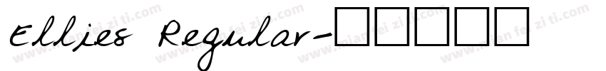 Ellies Regular字体转换